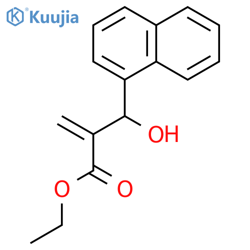 1-Naphthalenepropanoic acid, β-hydroxy-α-methylene-, ethyl ester structure