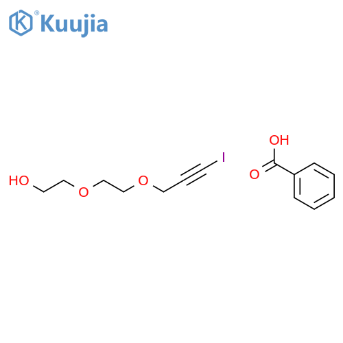 Ethanol, 2-[2-[(3-iodo-2-propynyl)oxy]ethoxy]-, benzoate structure
