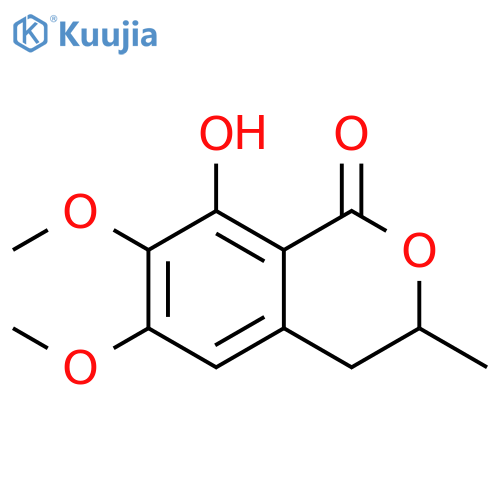 1H-2-Benzopyran-1-one,3,4-dihydro-8-hydroxy-6,7-dimethoxy-3-methyl- structure
