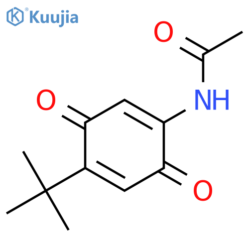 Acetamide, N-[4-(1,1-dimethylethyl)-3,6-dioxo-1,4-cyclohexadien-1-yl]- structure