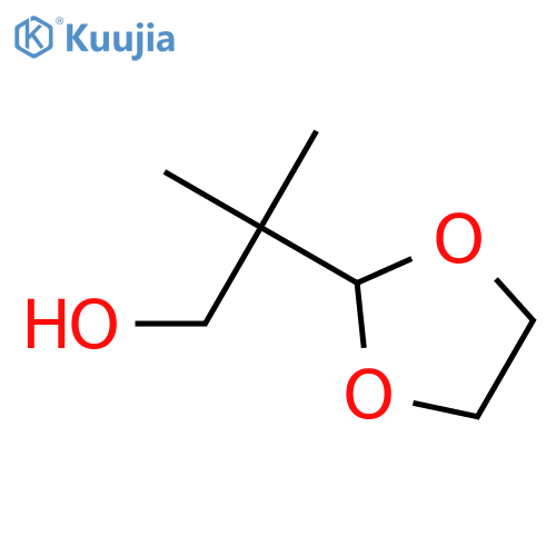 2-(1,3-Dioxolan-2-yl)-2-methyl-1-propanol structure