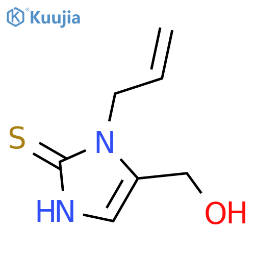 5-(Hydroxymethyl)-1-(prop-2-en-1-yl)-1,3-dihydro-2H-imidazole-2-thione structure