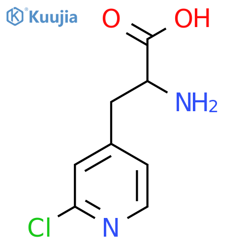 2-Amino-3-(2-chloropyridin-4-yl)propanoic acid structure