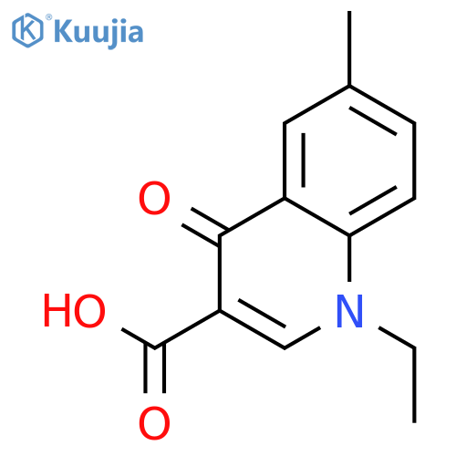 3-Quinolinecarboxylic acid, 1-ethyl-1,4-dihydro-6-methyl-4-oxo- structure