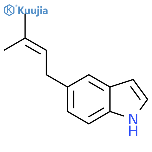 5-(3-methyl-2-buten-1-yl)-1H-Indole structure