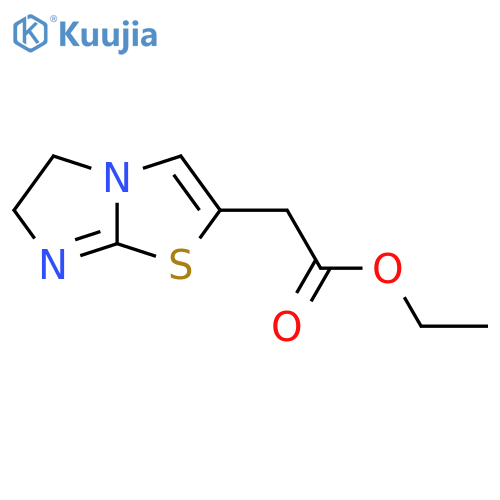 ethyl 2-{5H,6H-imidazo[2,1-b][1,3]thiazol-2-yl}acetate structure