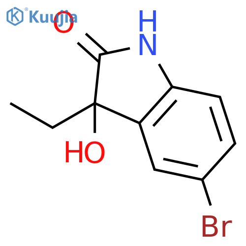 2H-Indol-2-one, 5-bromo-3-ethyl-1,3-dihydro-3-hydroxy- structure