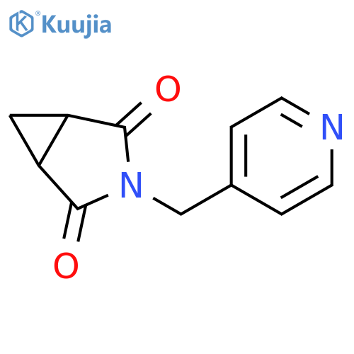 3-[(pyridin-4-yl)methyl]-3-azabicyclo[3.1.0]hexane-2,4-dione structure