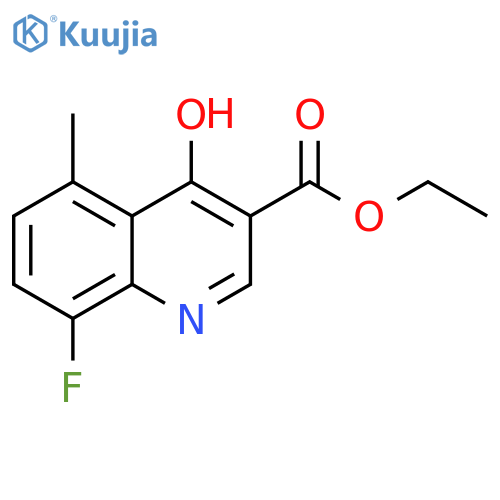 ethyl 8-fluoro-4-hydroxy-5-methylquinoline-3-carboxylate structure