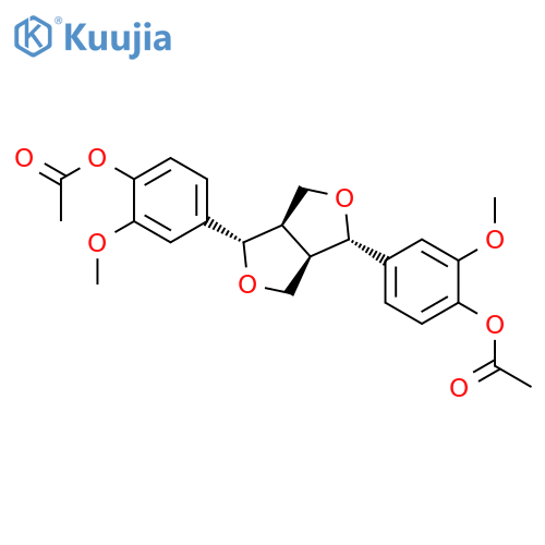 (+)-Pinoresinol diacetate structure