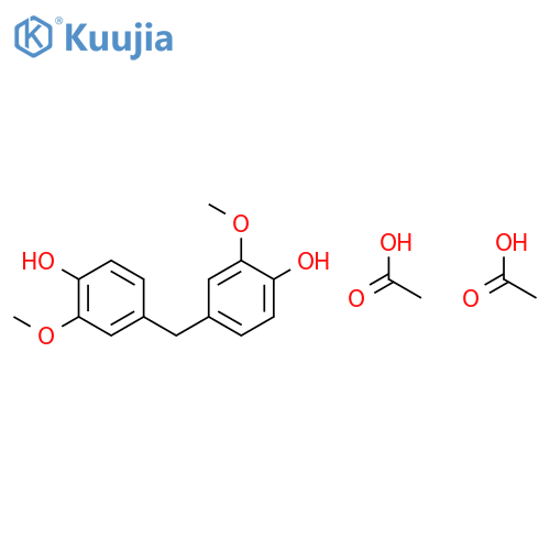 PHENOL, 4,4'-METHYLENEBIS[2-METHOXY-, DIACETATE structure