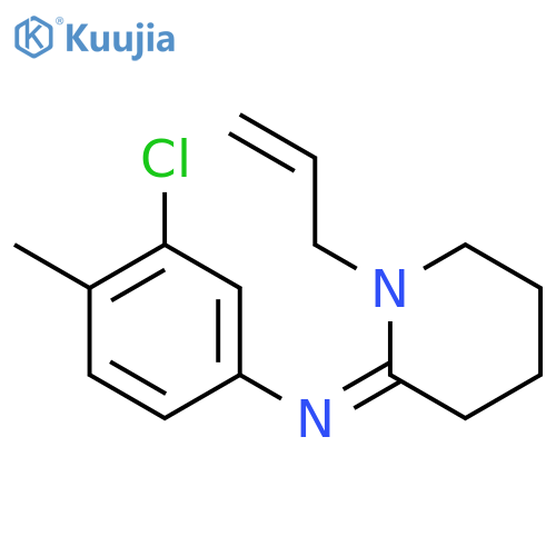 3-chloro-4-methyl-N-[(2E)-1-(prop-2-en-1-yl)piperidin-2-ylidene]aniline structure