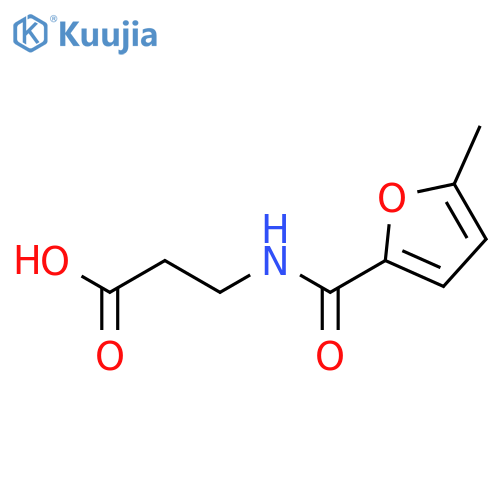 3-[(5-Methyl-furan-2-carbonyl)-amino]-propionic acid structure