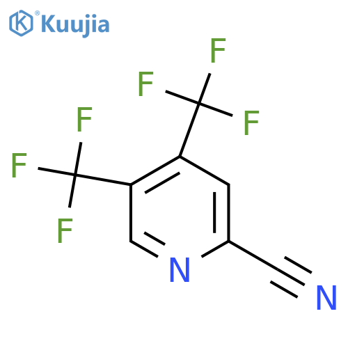 4,5-bis(trifluoromethyl)pyridine-2-carbonitrile structure
