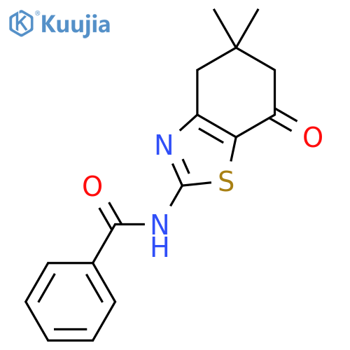 N-(5,5-dimethyl-7-oxo-4,5,6,7-tetrahydro-1,3-benzothiazol-2-yl)benzamide structure