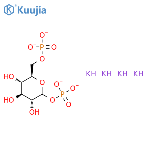 D-Glucopyranose,1,6-bis(dihydrogen phosphate), tetrapotassium salt (9CI) structure
