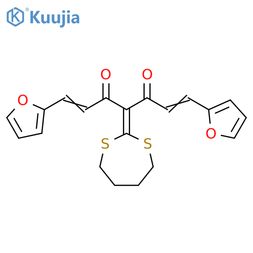 4-(1,3-Dithiepan-2-ylidene)-1,7-bis(furan-2-yl)hepta-1,6-diene-3,5-dione structure