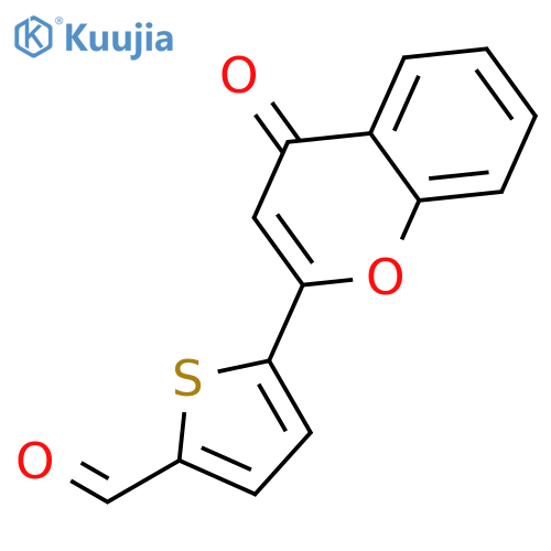 2-Thiophenecarboxaldehyde, 5-(4-oxo-4H-1-benzopyran-2-yl)- structure