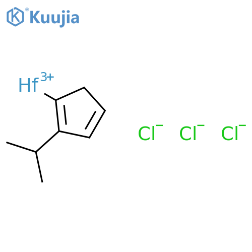 (ISO-PROPYLCYCLOPENTADIENYL)HAFNIUM TRICHLORIDE structure