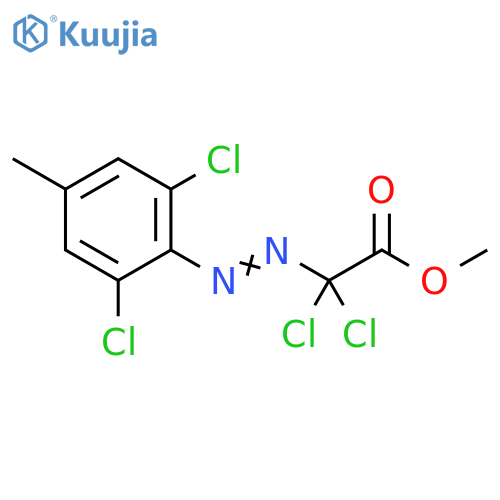 Acetic acid, dichloro[(2,6-dichloro-4-methylphenyl)azo]-, methyl ester structure