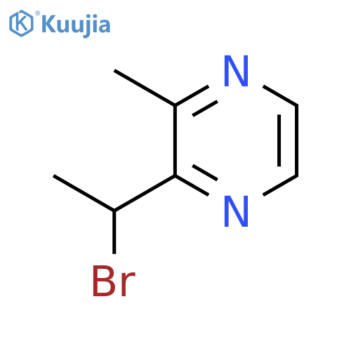 2-(1-Bromoethyl)-3-methylpyrazine structure