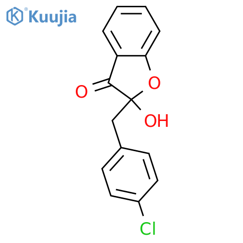 2-(4-Chlorobenzyl)-2-hydroxy-3(2H)-benzofuranone; (±)-form structure
