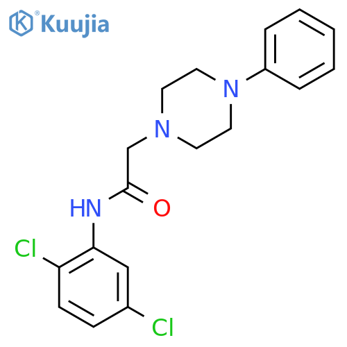N-(2,5-dichlorophenyl)-2-(4-phenylpiperazin-1-yl)acetamide structure