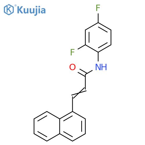(2Z)-N-(2,4-difluorophenyl)-3-(naphthalen-1-yl)prop-2-enamide structure