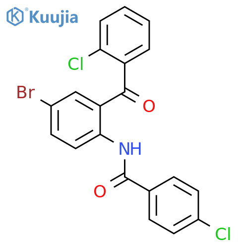 N-4-bromo-2-(2-chlorobenzoyl)phenyl-4-chlorobenzamide structure