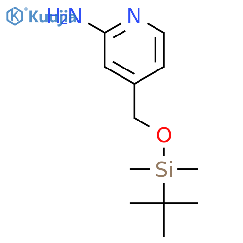 4-(TERT-BUTYL-DIMETHYL-SILANYLOXYMETHYL)-PYRIDIN-2-YLAMINE structure