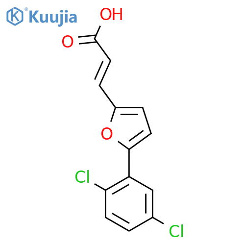 (2E)-3-[5-(2,5-Dichlorophenyl)furan-2-yl]prop-2-enoic acid structure