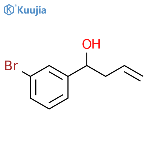Benzenemethanol, 3-bromo-α-2-propen-1-yl-, (αR)- structure