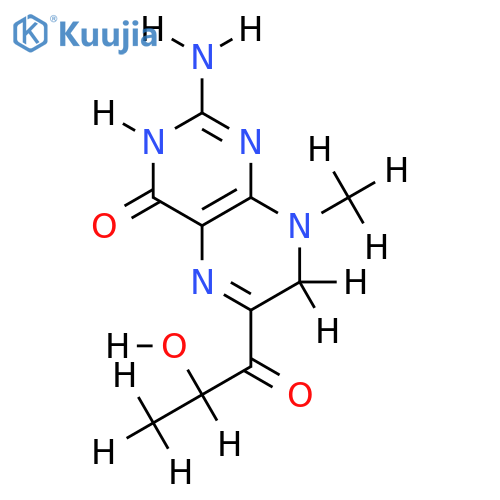 2-Amino-4-hydroxy-6--8-methyl-7,8-dihydro-pteridin structure