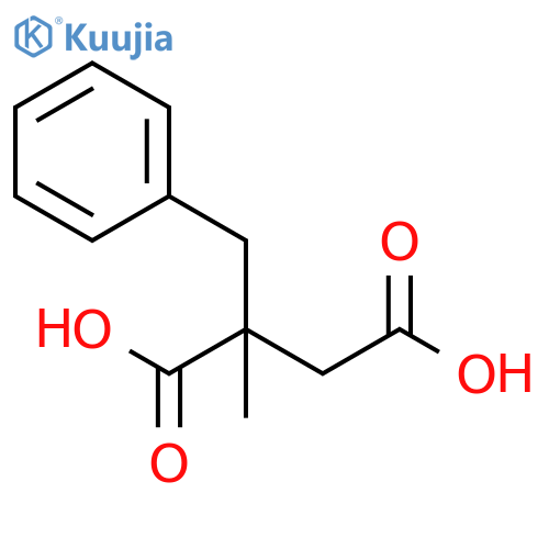 Butanedioic acid, 2-methyl-2-(phenylmethyl)- structure