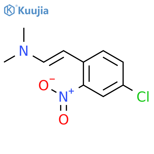 Ethenamine, 2-(4-chloro-2-nitrophenyl)-N,N-dimethyl-, (E)- structure