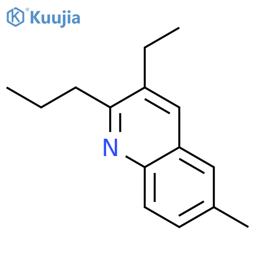 Quinoline, 3-ethyl-6-methyl-2-propyl- structure