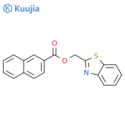 (1,3-benzothiazol-2-yl)methyl naphthalene-2-carboxylate structure