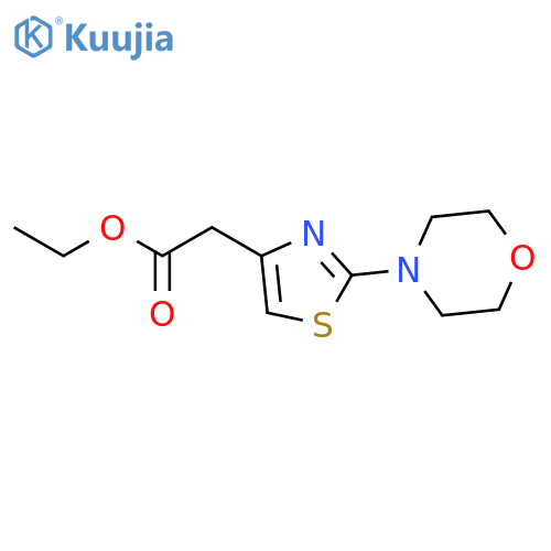 4-Thiazoleacetic acid, 2-(4-morpholinyl)-, ethyl ester structure