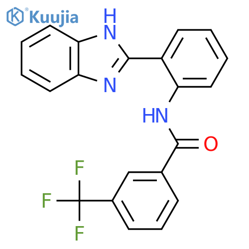 N-2-(1H-1,3-benzodiazol-2-yl)phenyl-3-(trifluoromethyl)benzamide structure