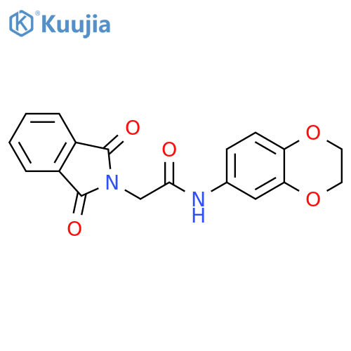 N-(2,3-dihydro-1,4-benzodioxin-6-yl)-2-(1,3-dioxo-2,3-dihydro-1H-isoindol-2-yl)acetamide structure