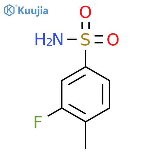 3-fluoro-4-methylbenzene-1-sulfonamide structure