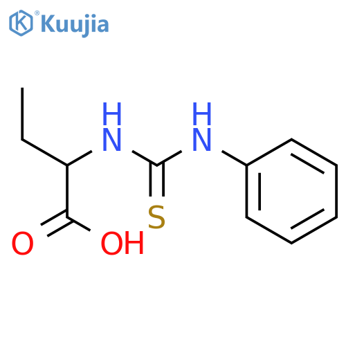 2-(3-Phenyl-thioureido)-butyric acid structure