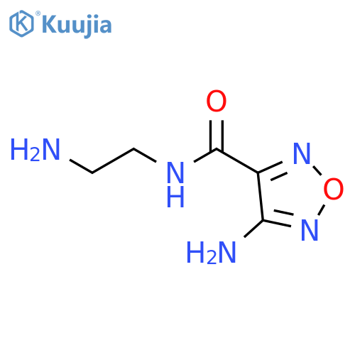 1,2,5-Oxadiazole-3-carboxamide, 4-amino-n-(2-aminoethyl)- structure