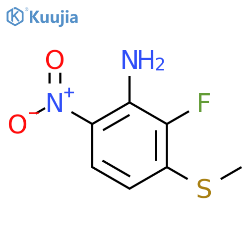 2-Fluoro-3-methylsulphanyl-6-nitroaniline structure
