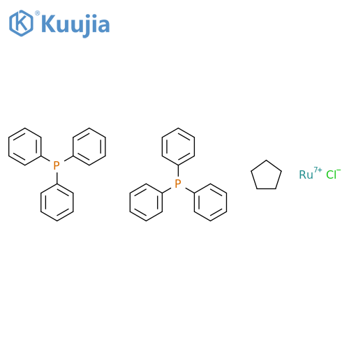 Cyclopentadienylbis(triphenylphosphine)ruthenium Chloride structure