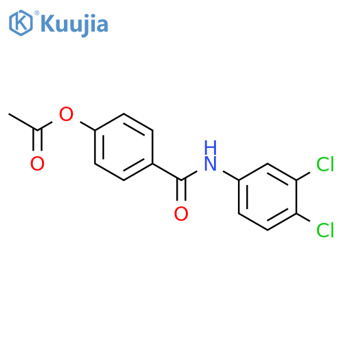 4-[(3,4-dichlorophenyl)carbamoyl]phenyl acetate structure