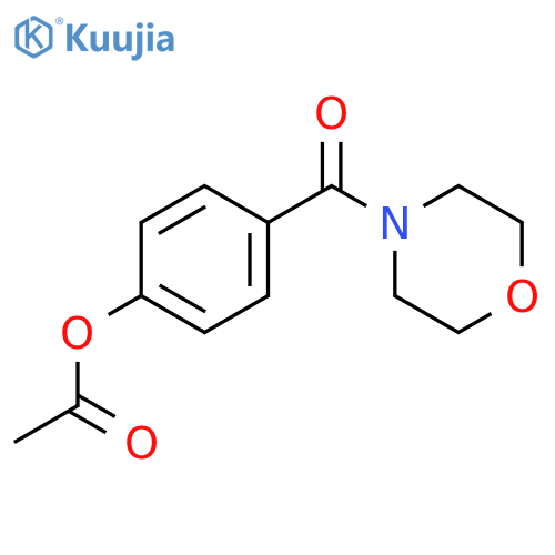 4-(morpholin-4-ylcarbonyl)phenyl acetate structure