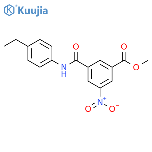 methyl 3-[(4-ethylphenyl)carbamoyl]-5-nitrobenzoate structure