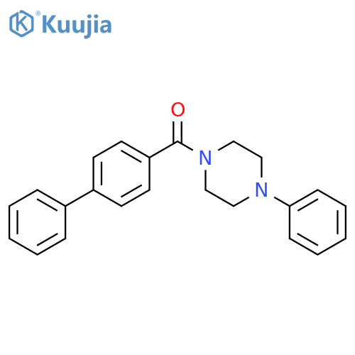 1-{1,1'-biphenyl-4-carbonyl}-4-phenylpiperazine structure