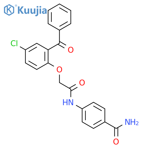 Benzamide, 4-[[(2-benzoyl-4-chlorophenoxy)acetyl]amino]- structure